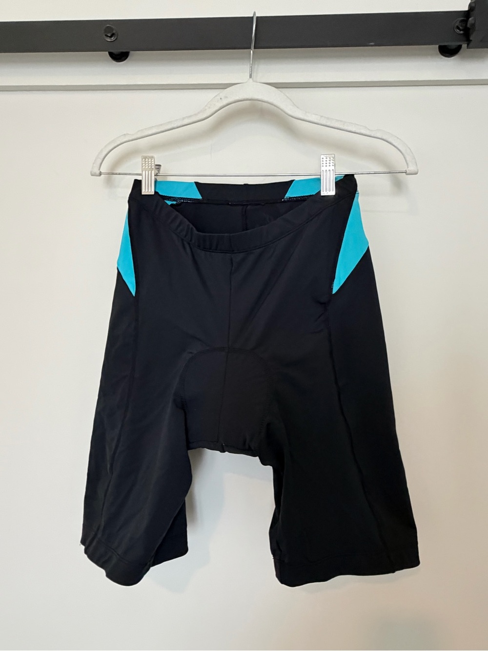 Women’s padded Cycling Shorts with Teal Accent Panels